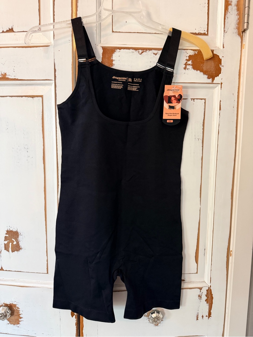 Shapermint Black One-Piece Bodysuit Shaper Short